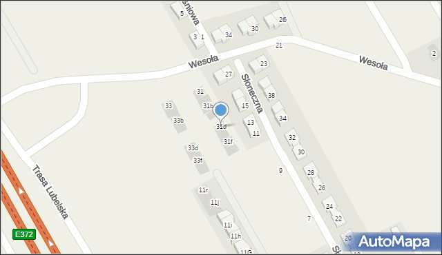 Majdan, Wesoła, 31d, mapa Majdan