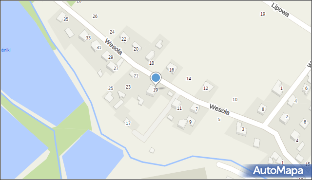 Malec, Wesoła, 19, mapa Malec
