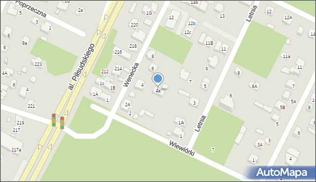 Marki, Wenecka, 4a, mapa Marki