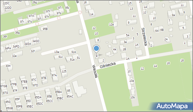 Marki, Wesoła, 4, mapa Marki