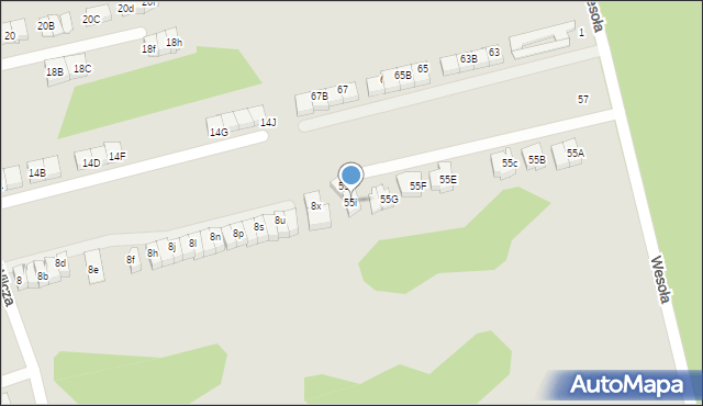 Marki, Wesoła, 55i, mapa Marki