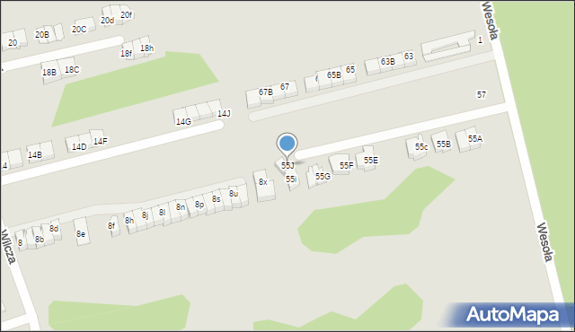 Marki, Wesoła, 55J, mapa Marki