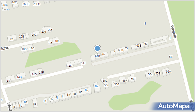Marki, Wesoła, 67B, mapa Marki