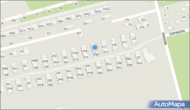 Marki, Wesoła, 87E, mapa Marki