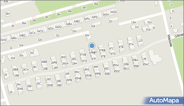 Marki, Wesoła, 87FB, mapa Marki