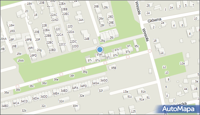 Marki, Wesoła, 97n, mapa Marki