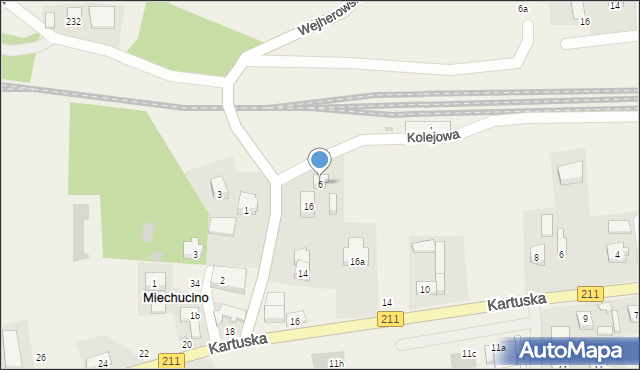 Miechucino, Wejherowska, 6, mapa Miechucino