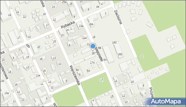 Międzywodzie, Westerplatte, 19, mapa Międzywodzie