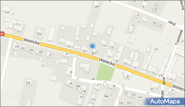 Mierzyn, Welecka, 18, mapa Mierzyn