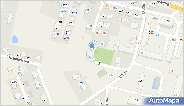Mierzyn, Welecka, 31l, mapa Mierzyn