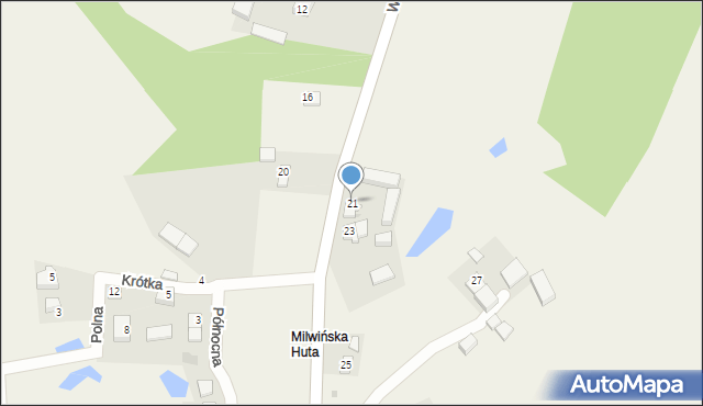 Milwino, Wejherowska, 21, mapa Milwino