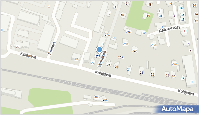 Mińsk Mazowiecki, Wenecka, 1, mapa Mińsk Mazowiecki