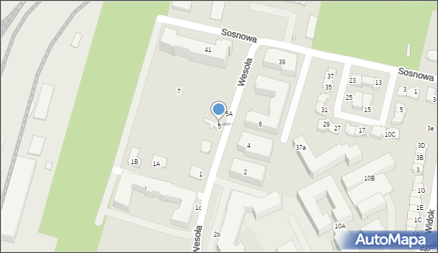 Mińsk Mazowiecki, Wesoła, 5, mapa Mińsk Mazowiecki