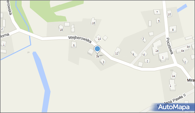 Mirachowo, Wejherowska, 3a, mapa Mirachowo