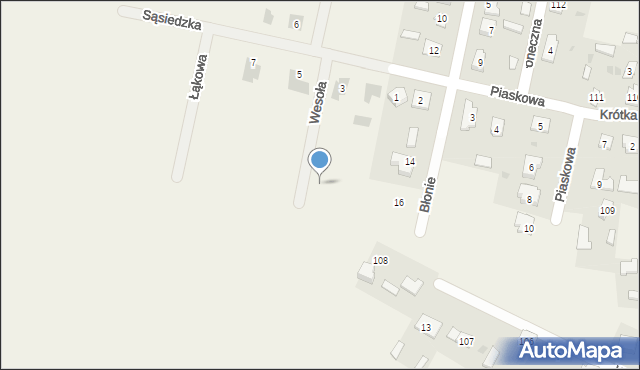 Młodów, Wesoła, 3, mapa Młodów