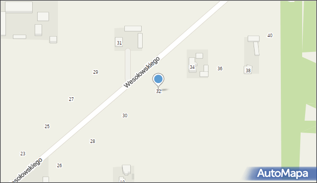 Mokra Wieś, Wesołowskiego Jerzego, 32, mapa Mokra Wieś