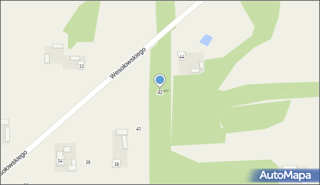 Mokra Wieś, Wesołowskiego Jerzego, 42, mapa Mokra Wieś