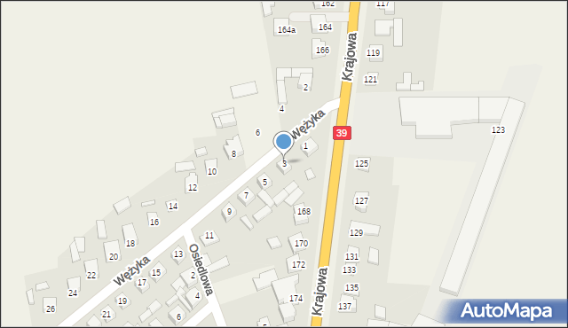 Mroczeń, Wężyka Feliksa, 3, mapa Mroczeń