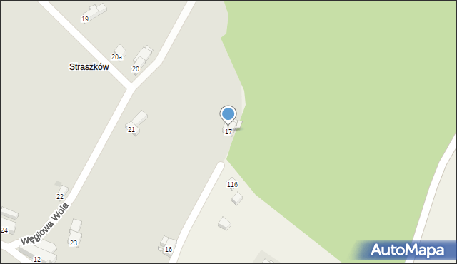 Nowa Ruda, Węglowa Wola, 17, mapa Nowa Ruda