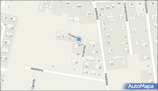 Nowa Wola, Werbeny, 4C, mapa Nowa Wola