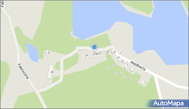 Nowogród Bobrzański, Wędkarzy, 17A, mapa Nowogród Bobrzański