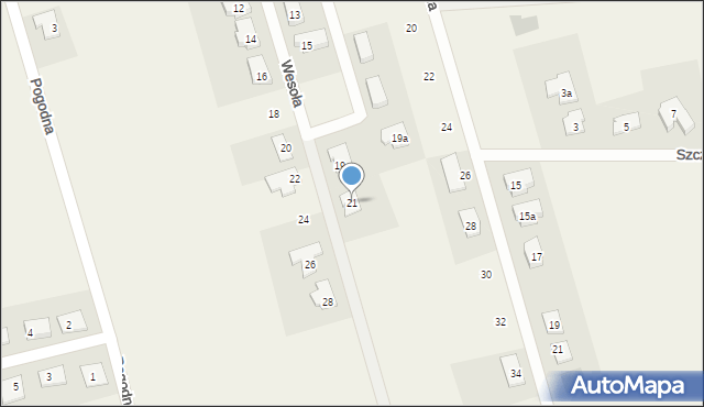 Olmonty, Wesoła, 21, mapa Olmonty