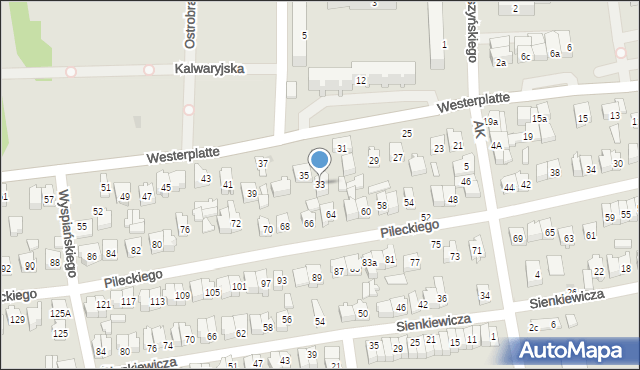Opoczno, Westerplatte, 33, mapa Opoczno