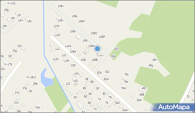 Orchówek, Wesoła, 108F, mapa Orchówek