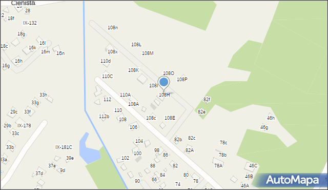 Orchówek, Wesoła, 108H, mapa Orchówek