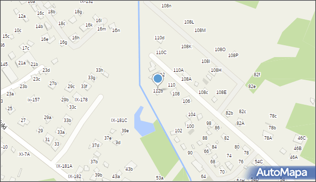 Orchówek, Wesoła, 112b, mapa Orchówek