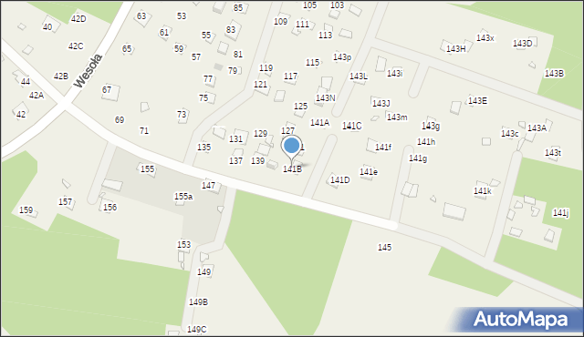 Orchówek, Wesoła, 141B, mapa Orchówek