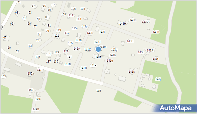 Orchówek, Wesoła, 141f, mapa Orchówek