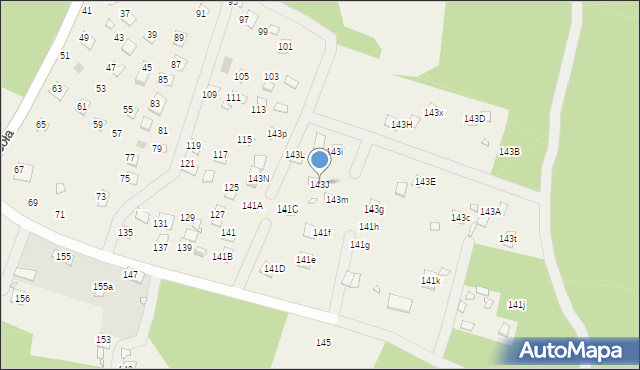 Orchówek, Wesoła, 143J, mapa Orchówek