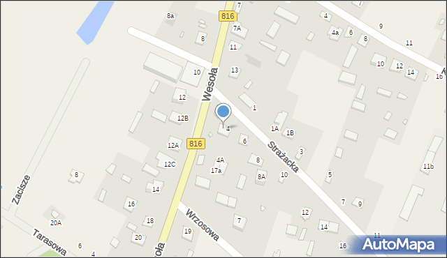 Orchówek, Wesoła, 17, mapa Orchówek