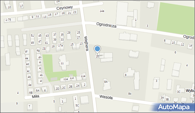 Orle, Wejhera, 10, mapa Orle