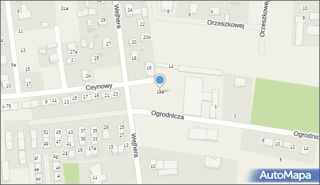 Orle, Wejhera, 14a, mapa Orle