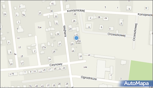 Orle, Wejhera, 30, mapa Orle