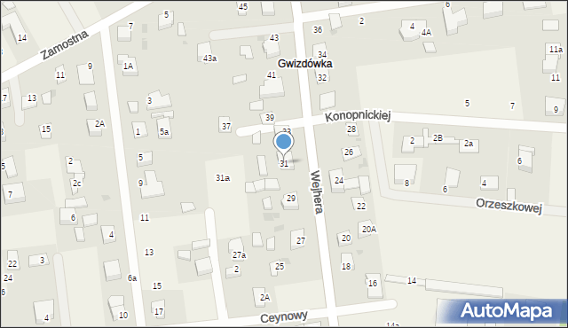 Orle, Wejhera, 31, mapa Orle