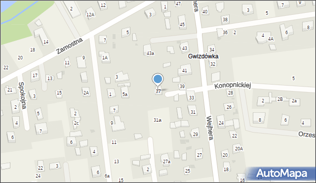 Orle, Wejhera, 37, mapa Orle
