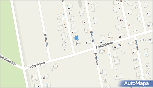 Osiek, Wenus, 2A, mapa Osiek