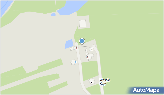 Osjaków, Wesołe Kąty, 4a, mapa Osjaków