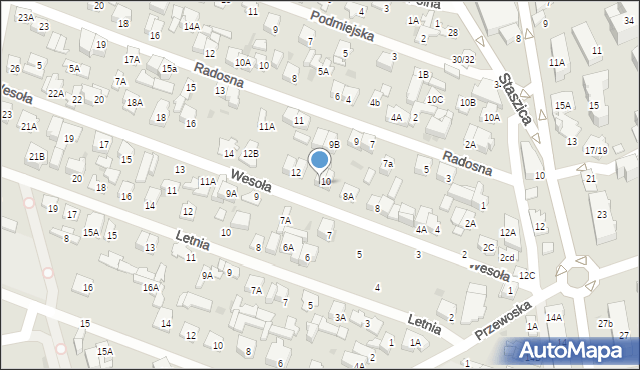 Otwock, Wesoła, 10A, mapa Otwock