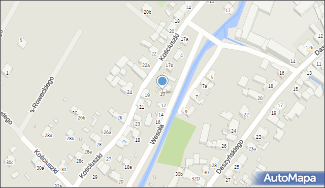Paczków, Wesoła, 10, mapa Paczków