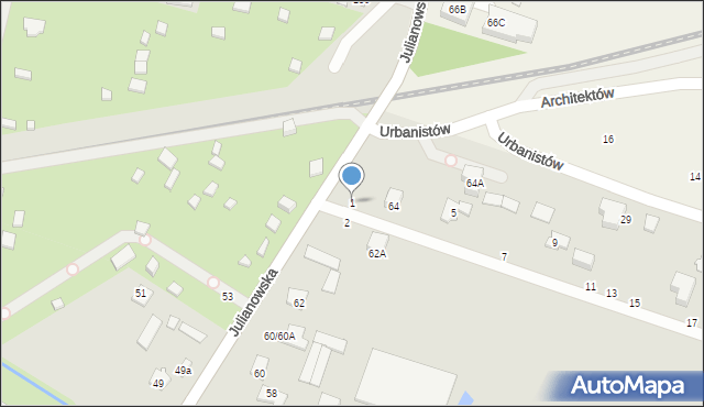 Piaseczno, Wenecka, 1, mapa Piaseczno