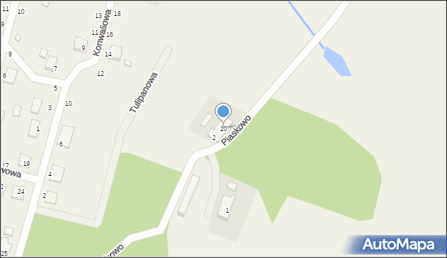 Piaskowo, Wencla Kazimierza, ks. kan., 10, mapa Piaskowo