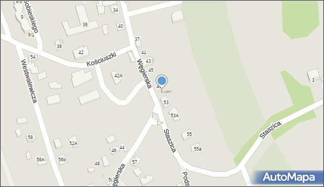 Pilzno, Węgierska, 51, mapa Pilzno