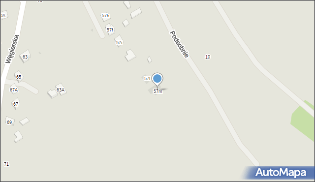 Pilzno, Węgierska, 57m, mapa Pilzno