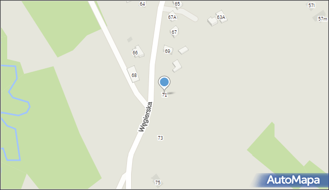 Pilzno, Węgierska, 71, mapa Pilzno