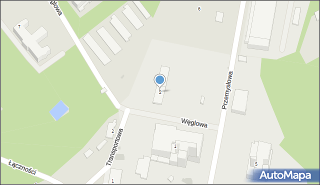 Pionki, Węglowa, 2, mapa Pionki