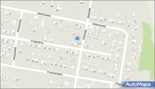 Piotrków Kujawski, Wesoła, 3, mapa Piotrków Kujawski